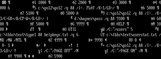 ANSI art: MENU0100.CTL